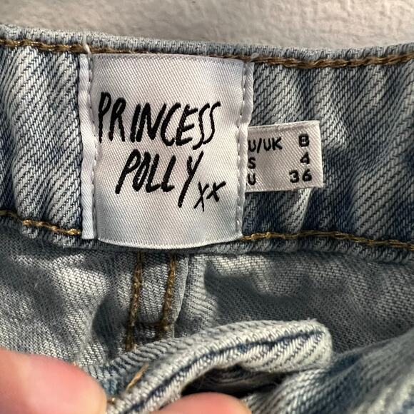 Princess Polly Jalena Adjustable Straight Jeans Size 4 US - Picture 6 of 10